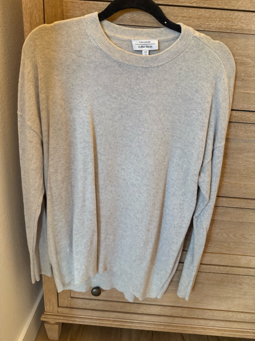 & Other Stories Cashmere Crewneck Sweater in Light Grey